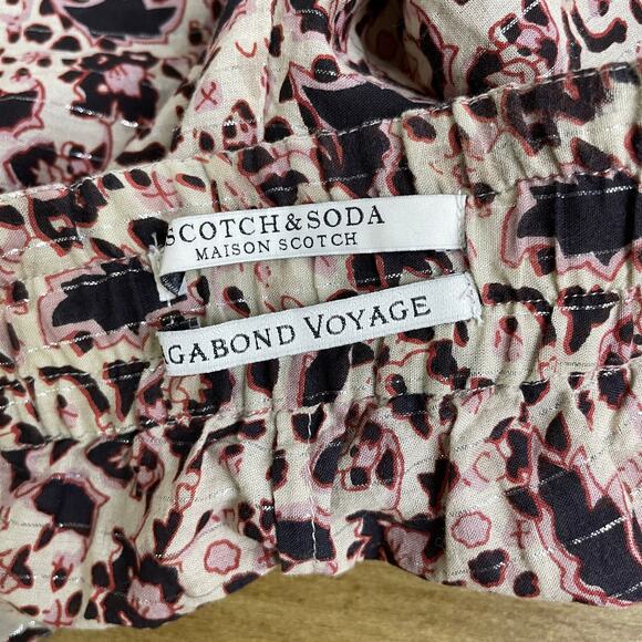 Scotch And Soda Vagabond Voyage Pants Size 2 Printed Elastic Boho 30x28 - Picture 9 of 12